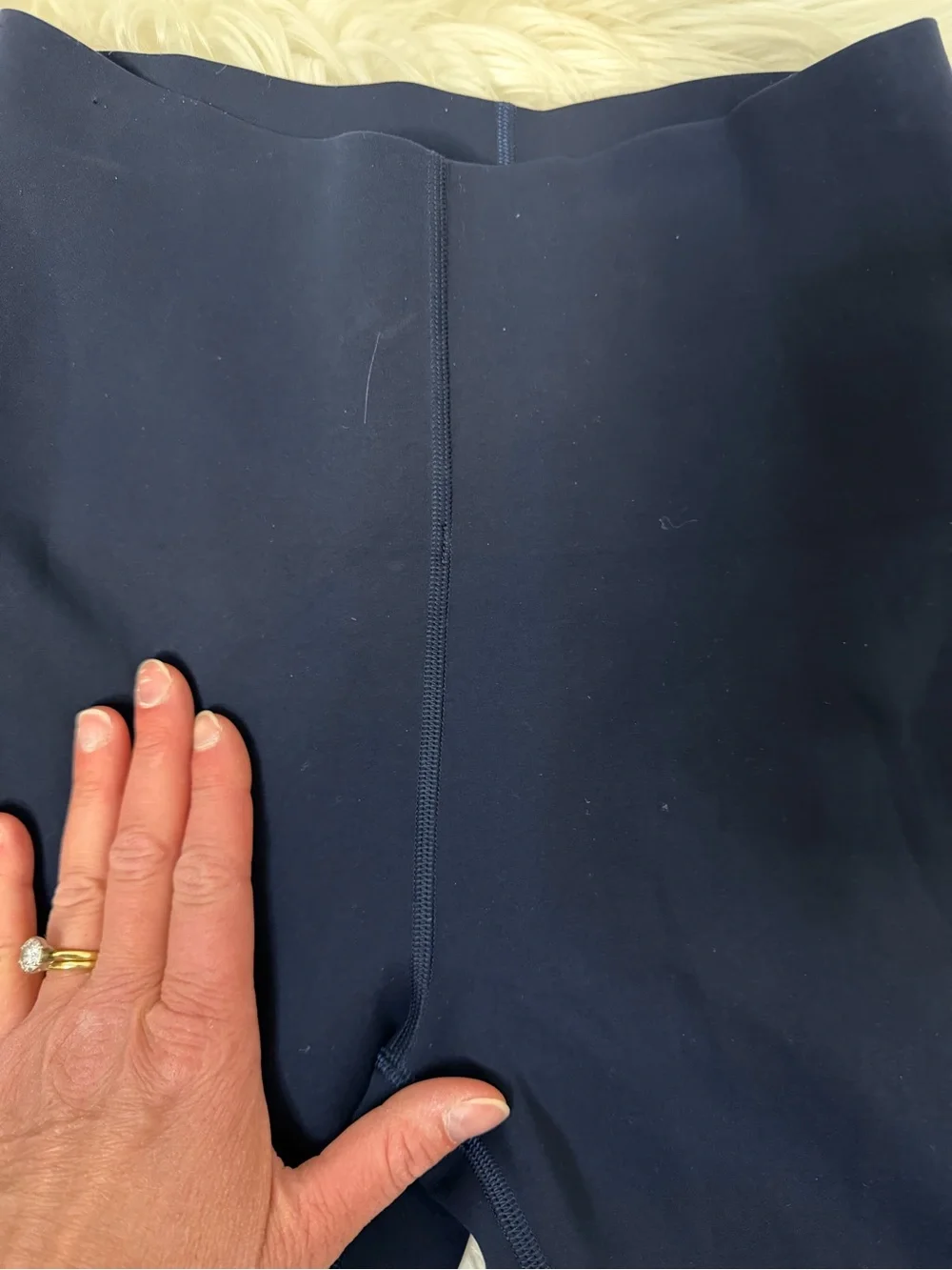 lululemon athletica Deep Navy Glow Up High Rise Leggings 25inch inseam Size 4